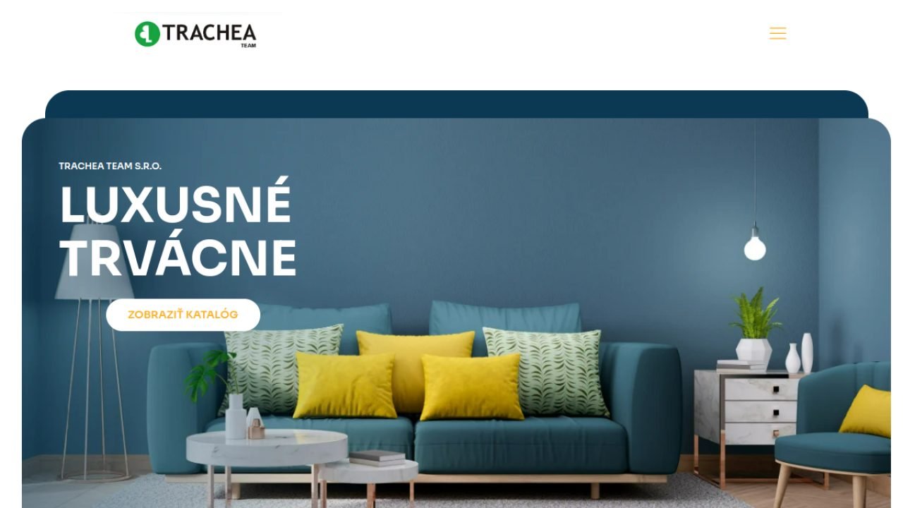 Screenshot webu tracheateam.sk